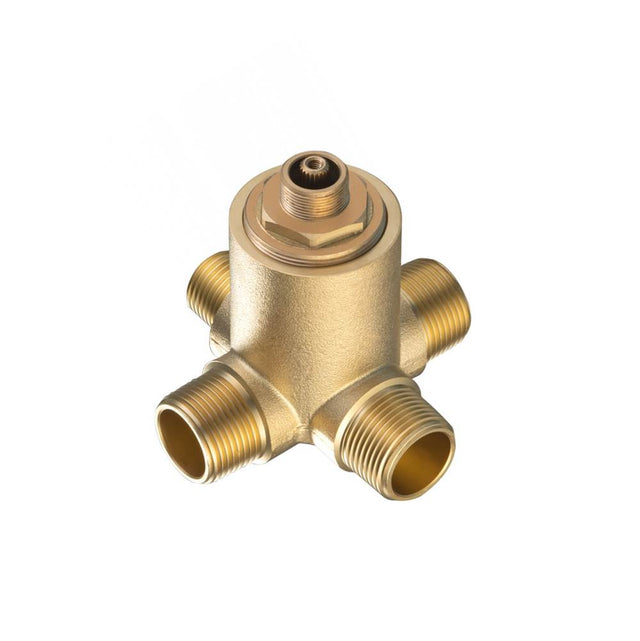 Isenberg By Flusso - Deck Mount Diverter Valve - Rough Brass
