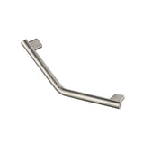 Isenberg By Flusso - Angled Shower Grab Bar  - 18'' - Brushed Nickel PVD