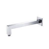 Isenberg By Flusso - Wall Mount Square Shower Arm - 12'' (300mm) - With Flange - Chrome