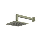 Isenberg By Flusso - 8'' Solid Brass Showerhead / Rainhead With 12'' Wall Mount Shower Arm - Army Green
