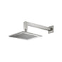 Isenberg By Flusso - 8'' Solid Brass Showerhead / Rainhead With 12'' Wall Mount Shower Arm - Brushed Nickel PVD