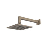 Isenberg By Flusso - 8'' Solid Brass Showerhead / Rainhead With 12'' Wall Mount Shower Arm - Dark Tan