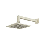 Isenberg By Flusso - 8'' Solid Brass Showerhead / Rainhead With 12'' Wall Mount Shower Arm - Light Tan