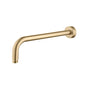 Isenberg By Flusso - Wall Mount Round Shower Arm - 12'' (300mm) - With Flange - Brushed Bronze Pvd