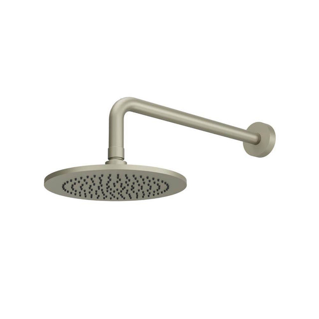 Isenberg By Flusso - 8'' Solid Brass Showerhead / Rainhead With 12'' Wall Mount Shower Arm - Army Green