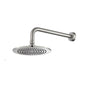 Isenberg By Flusso - 8'' Solid Brass Showerhead / Rainhead With 12'' Wall Mount Shower Arm - Brushed Nickel PVD