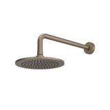 Isenberg By Flusso - 8'' Solid Brass Showerhead / Rainhead With 12'' Wall Mount Shower Arm - Dark Tan