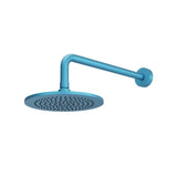 Isenberg By Flusso - 8'' Solid Brass Showerhead / Rainhead With 12'' Wall Mount Shower Arm - Sky Blue