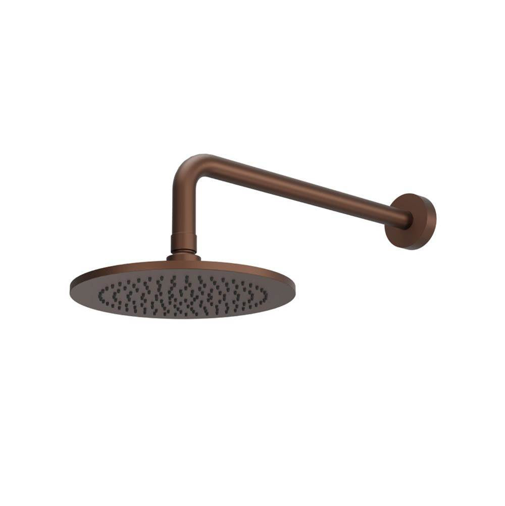 Isenberg By Flusso - 8'' Solid Brass Showerhead / Rainhead With 12'' Wall Mount Shower Arm - Vortex Brown
