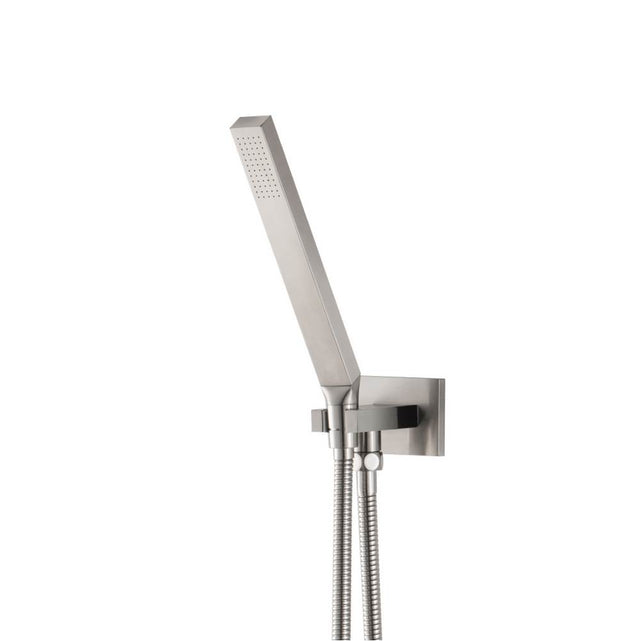 Isenberg By Flusso - Hand Shower Set With Wall Elbow, Holder and Hose - Brushed Nickel PVD