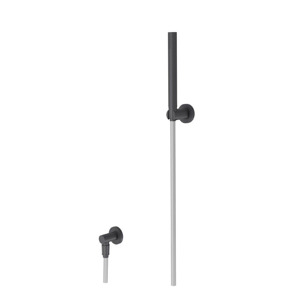 Isenberg By Flusso - Hand Shower Set With Wall Elbow, Holder and Hose - Dark Grey