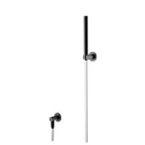 Isenberg By Flusso - Hand Shower Set With Wall Elbow, Holder and Hose - Gloss Black