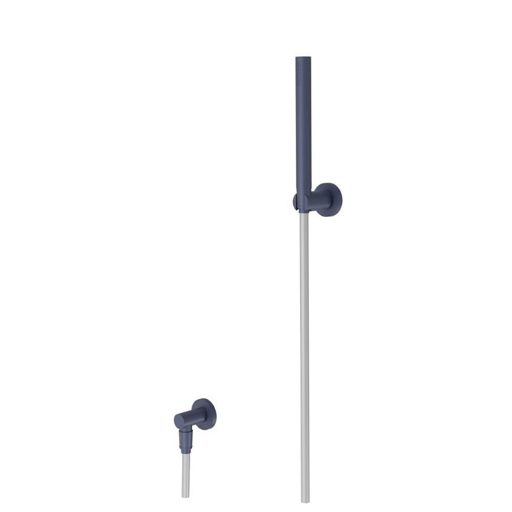 Isenberg By Flusso - Hand Shower Set With Wall Elbow, Holder and Hose - Navy Blue