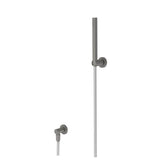 Isenberg By Flusso - Hand Shower Set With Wall Elbow, Holder and Hose - Steel Grey
