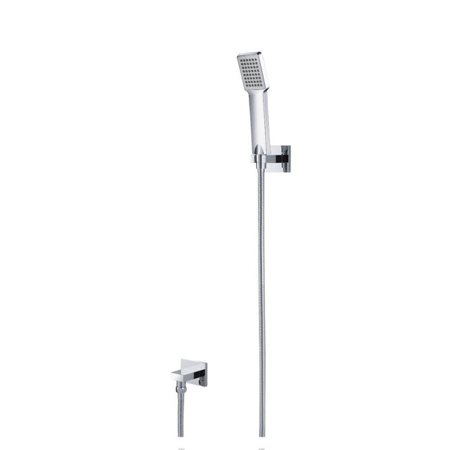 Isenberg By Flusso - Hand Shower Set With Wall Elbow, Holder and Hose - Chrome