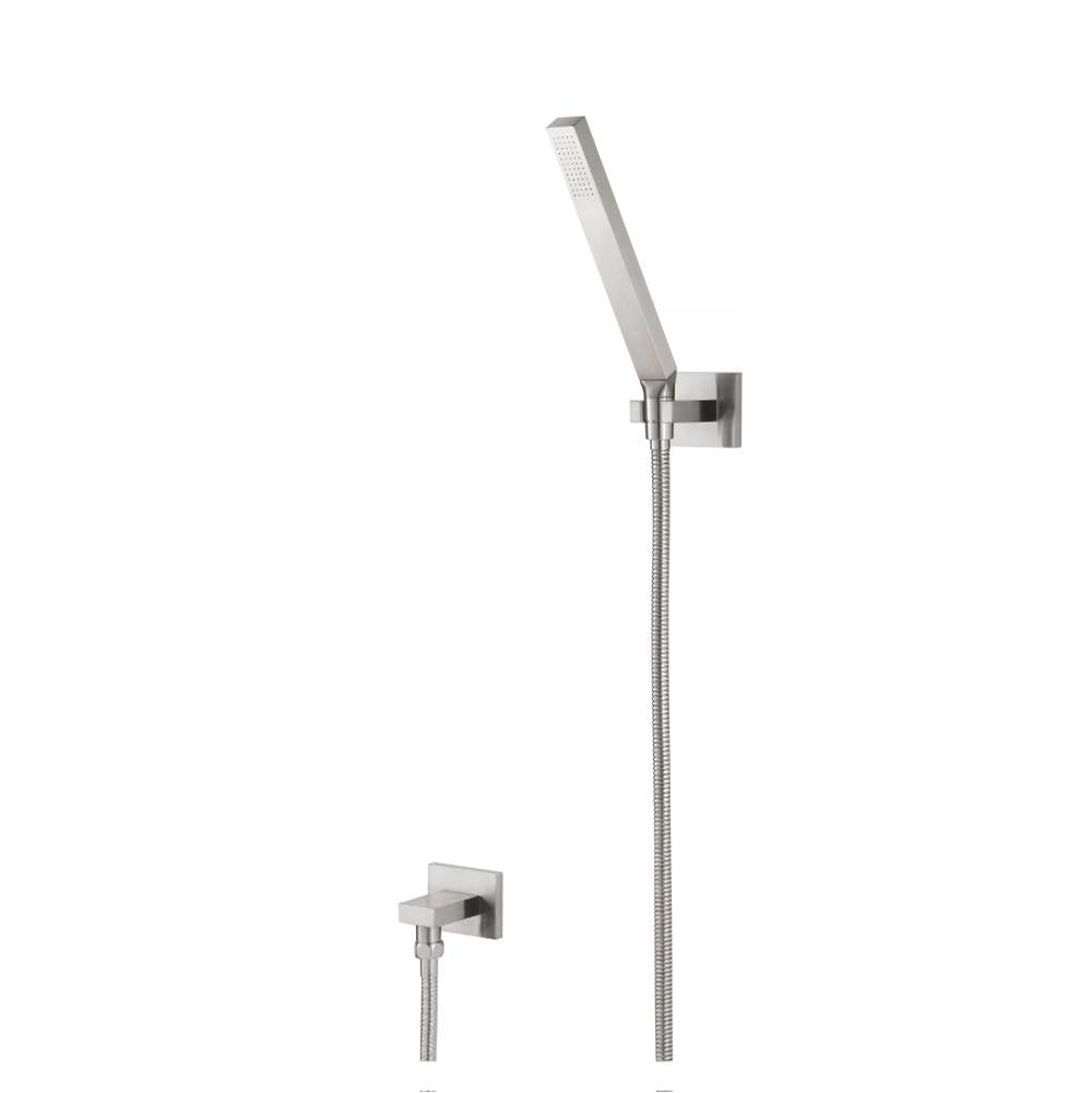 Isenberg By Flusso - Hand Shower Set With Wall Elbow, Holder and Hose - Brushed Nickel PVD