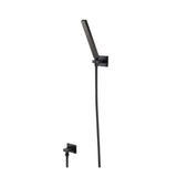 Isenberg By Flusso - Hand Shower Set With Wall Elbow, Holder and Hose - Matte Black