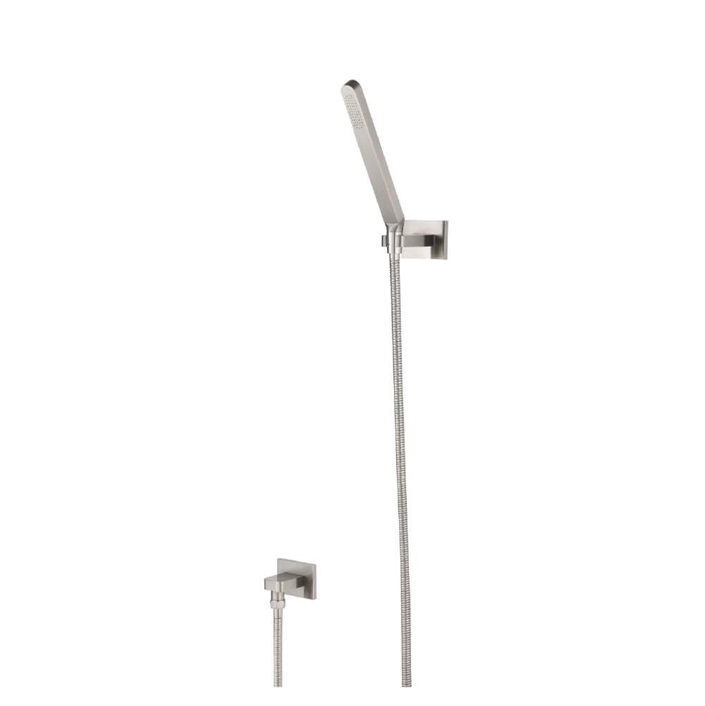 Isenberg By Flusso - Hand Shower Set With Wall Elbow, Holder and Hose - Brushed Nickel PVD