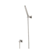 Isenberg By Flusso - Hand Shower Set With Wall Elbow, Holder and Hose - Brushed Nickel PVD