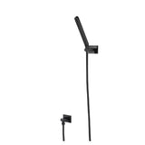 Isenberg By Flusso - Hand Shower Set With Wall Elbow, Holder and Hose - Matte Black
