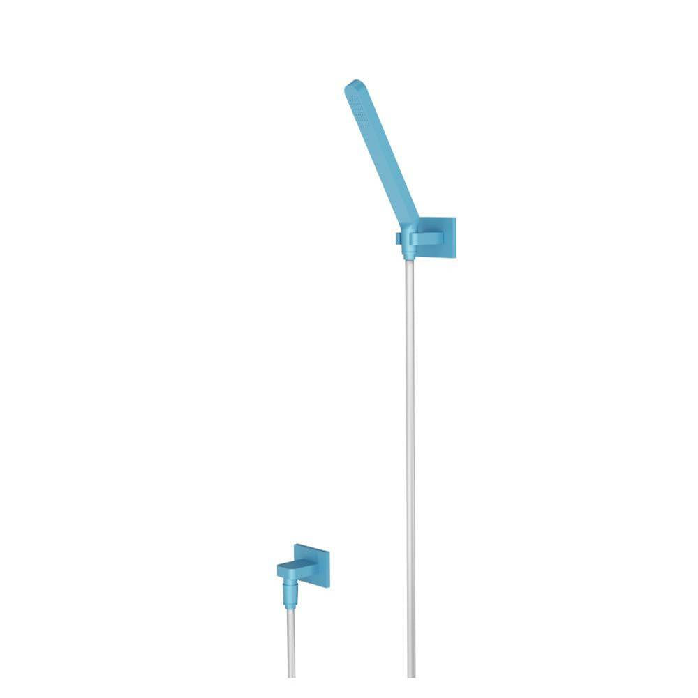 Isenberg By Flusso - Hand Shower Set With Wall Elbow, Holder and Hose - Sky Blue