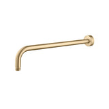 Isenberg By Flusso - Wall Mount Round Shower Arm - 16'' (400mm) - With Flange - Brushed Bronze Pvd