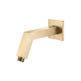 Isenberg By Flusso - Square Shower Arm With Flange - 7'' - With Flange - Brushed Bronze Pvd