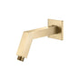 Isenberg By Flusso - Square Shower Arm With Flange - 7'' - With Flange - Brushed Bronze Pvd