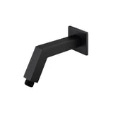 Isenberg By Flusso - Square Shower Arm With Flange - 7'' - With Flange - Matte Black