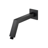 Isenberg By Flusso - Square Shower Arm With Flange - 10'' - With Flange - Matte Black