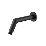 Isenberg By Flusso - Round Shower Arm With Flange - 7'' - With Flange - Matte Black