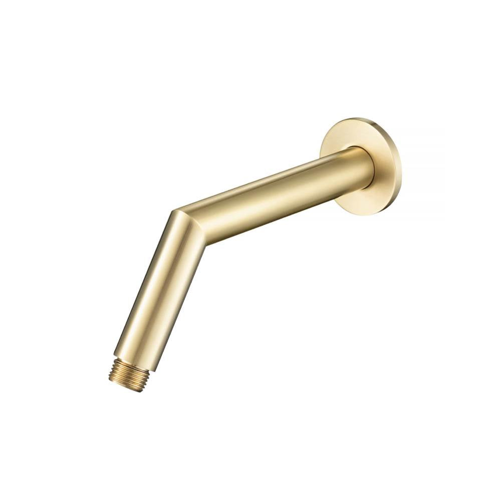 Isenberg By Flusso - Round Shower Arm With Flange - 7'' - With Flange - Satin Brass PVD