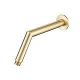 Isenberg By Flusso - Round Shower Arm With Flange - 10'' - With Flange - Satin Brass PVD