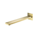 Isenberg By Flusso - Wall Mount Shower Arm - 16'' (400mm) - With Flange - Satin Brass PVD