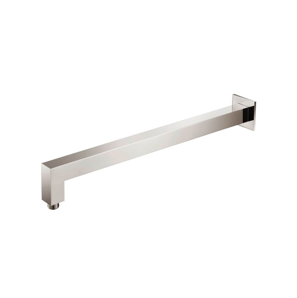 Isenberg By Flusso - Wall Mount Square Shower Arm - 20'' - With Flange - Polished Nickel PVD