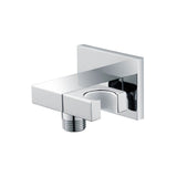 Isenberg By Flusso - Wall Elbow With Holder Combo - Adjustable Angle - Chrome