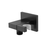 Isenberg By Flusso - Wall Elbow With Holder Combo - Adjustable Angle - Matte Black