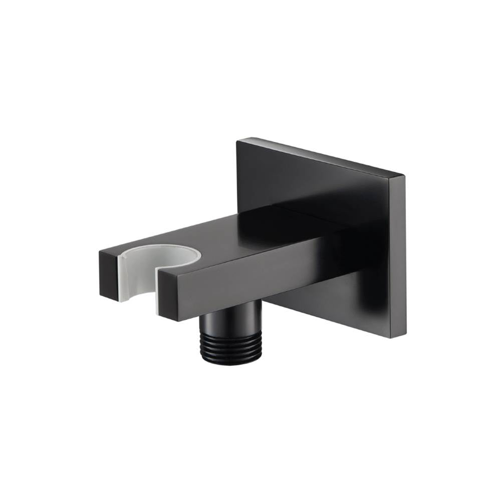 Isenberg By Flusso - Wall Elbow With Holder Combo - Matte Black