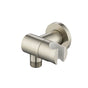 Isenberg By Flusso - Wall Elbow With Holder Combo - Adjustable Angle - Brushed Nickel PVD