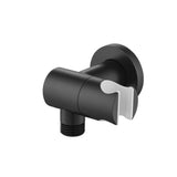 Isenberg By Flusso - Wall Elbow With Holder Combo - Adjustable Angle - Matte Black