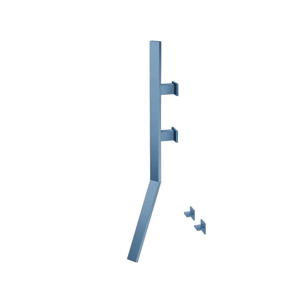 Isenberg By Flusso - Wall Mount Faucet With Handles - Blue Platinum