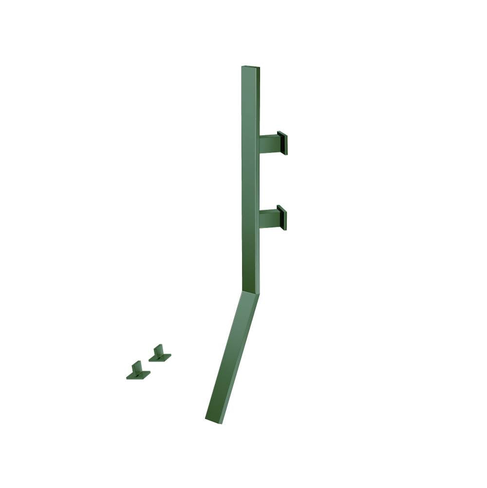 Isenberg By Flusso - Wall Mount Faucet With Deck Handles - Leaf Green