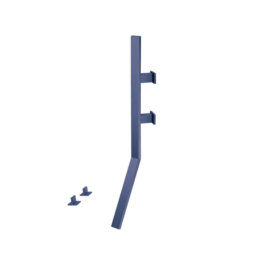 Isenberg By Flusso - Wall Mount Faucet With Deck Handles - Navy Blue