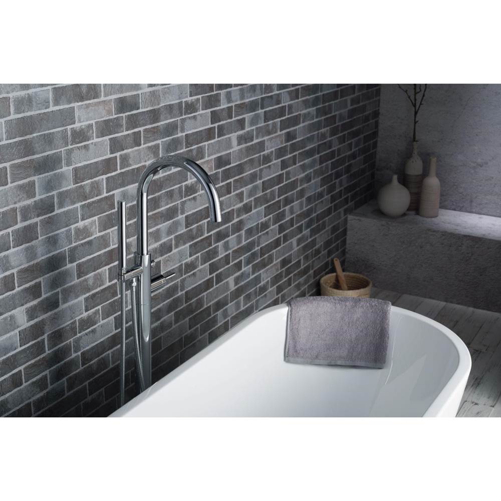 Freestanding Floor Mount Bathtub / Tub Filler With Hand Shower