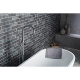 Freestanding Floor Mount Bathtub / Tub Filler With Hand Shower
