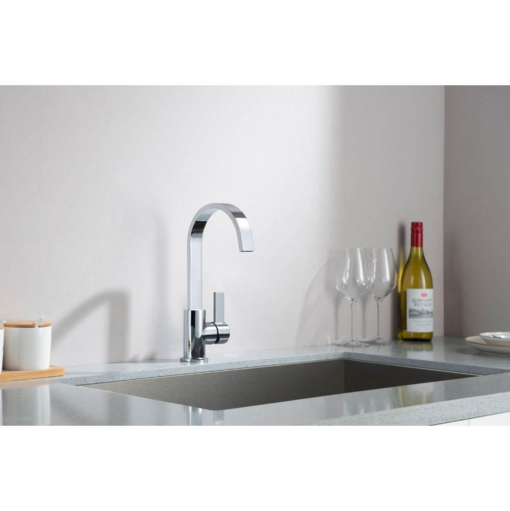 Single Hole Bathroom Faucet - With Swivel Spout