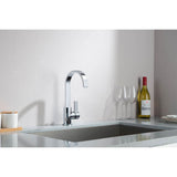 Single Hole Bathroom Faucet - With Swivel Spout