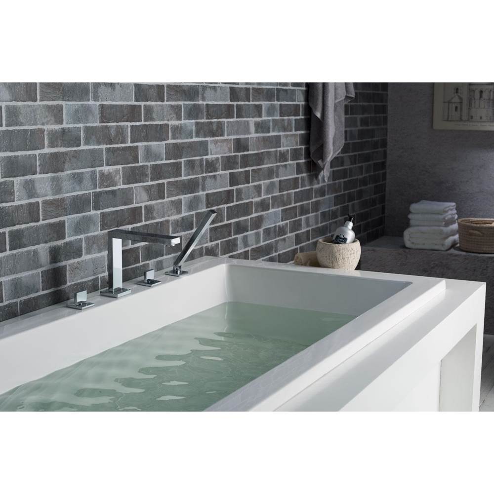 4 Hole Deck Mounted Roman Tub Faucet With Hand Shower