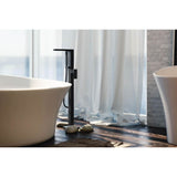 Freestanding Floor Mount Bathtub / Tub Filler With Hand Shower