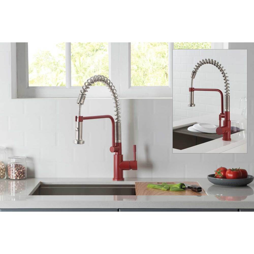 Caso - Semi-Professional Dual Spray Stainless Steel Kitchen Faucet With Pull Out